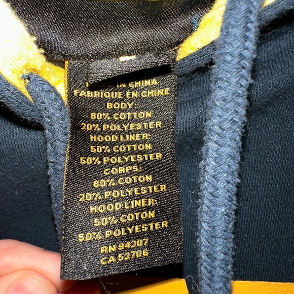 Navy Blue Hoodie for Pets - Picture 3 of 5